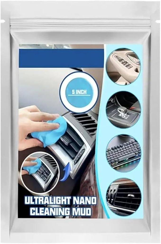 20g Car Cleaning Gel Slime - Magic Mud for Automobile Air Vent, Computer Keyboard, and Interior Cleaning Tool
