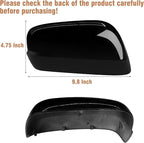 OWITAI Compatible with Honda Fit/Jazz Right Passenger Side Mirror Cap Cover 2009 2010 2011 2012 2013, Glossy Black Door Rearview Mirror Cover Replacement Without Turn Signal Light for Fit/Jazz