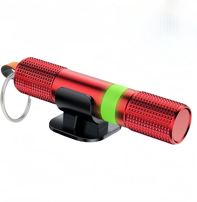 Car Window Breaker and Seatbelt Cutter Keychain,2 in 1 Safe Hammer Glass Break Underwater,Safety Automotive Emergency Escape 