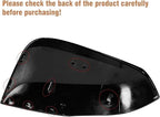 Moonlinks Compatible with Toyota RAV4 2019 2020 2021 2022 2023 2024 Right Side Mirror Cover Replacement, Glossy Black Right Passenger Side Door Rearview Mirror CapTrim for RAV4 RH