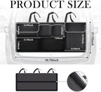Large Capacity Car Trunk Organizer,Six Pockets Trunk Storage Organizer with Adjustable Straps,Wear-Resistant Oxford Fabric Han