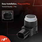 A-Premium 4-PC Reverse Backup Parking Assist Sensor Compatible with Chevrolet & Cadillac & Buick Models - Equinox 2010-2012, 