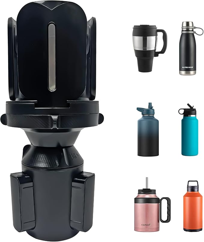 Car Cup Holder Expander Expandable Cup Holder for Car Universal fit Stanley Yeti Water Bottle Large Cups 14/24/36/46oz Cup Holder Extender