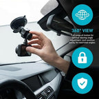 4 Pack Universal Car Dash Cam Mount - Vacuum Suction Cup Holder with 4 Interchangeable Heads for GPS Navigation and Dashboard Recorder(Screw Heads)