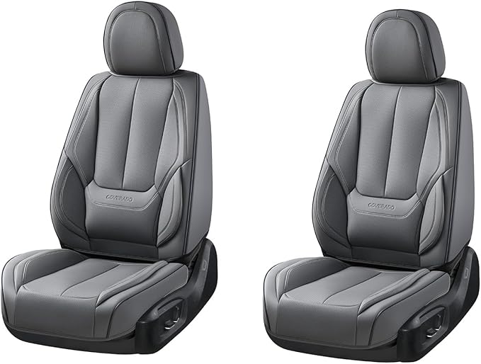 Coverado Seat Covers, Car Seat Covers Front Seats, Car Seat Cover, Car Seat Protector Waterproof, Car Seat Cushion Nappa Leat