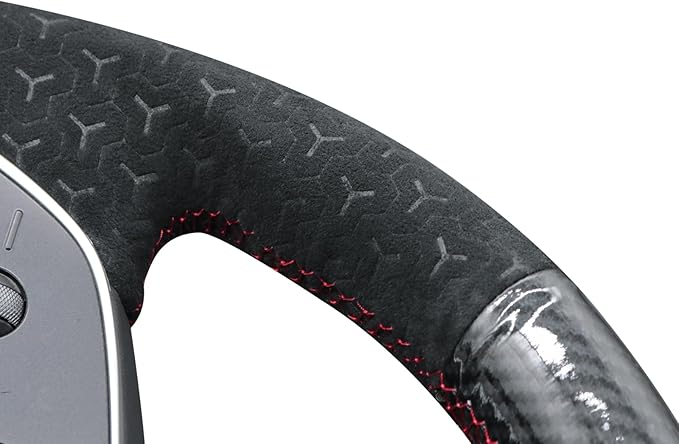 MEWANT DIY Stitching Steering Wheel Cover Wrap for Tesla Model 3 Highland 2023-2025/Model Y 2025 Highland for Tesla Model 3/Model Y Accessories