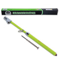 Silverback Hi-Visibility Green Dual Foot Commercial Truck Tire Pressure Gauge, Recalibratable. Heavy Duty Stick Gauge with Black Metal Bar, Range 10-150 PSI in 2 PSI Increments.
