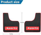 HZEL Car Mud Flaps, 4PCS Soft Flexible Bendable Rubber Vehicle Mudguard Splash Guard with Hardware Tool, Auto Exterior Protec