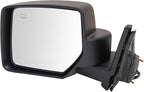 TRQ 2 Piece Driver and Passenger Side Mirror Assembly Set Electric Adjustment Heated No Memory Textured Compatible with 2007-