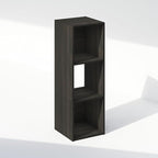 Furinno PELLI Book Shelf, 3-Cube Bookshelf, Cube Storage Organizer Bookcase, 11.7 x 12.1 x 35.4, for Living Room, Bedroom, Ho