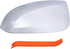 Right Passenger Side Mirror Cover Cap Compatible with Toyota Rav4 2019-2024 Pearl White