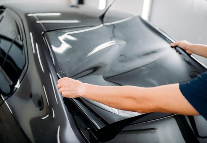 Mkbrother® Car Window Tint Film - 50% VLT 20" in x 5' Ft (20" x 60") Roll, UV & Heat Blocking, Scratch Resistant, Privacy Adhesive Film for Auto & Home Windows