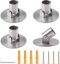 4pcs Shower Curtain Rod Bracket, 26mm Inner Diameter Titanium Steel Curtain Rod Holders Shower Curtain Rod Single Swivel Flan