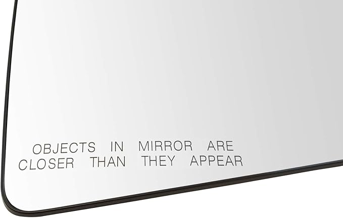 TRQ Passenger Side Mirror Glass Heated Compatible with 2015-2017 Ford F150 with Blind Spot Indicator