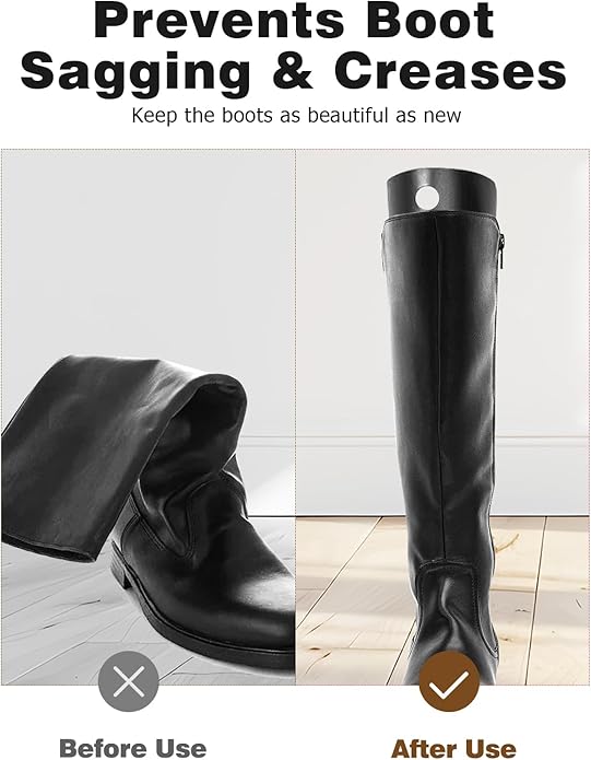 Mellbree Boot Shapers for Tall Boots, 12 Piece (6 Pairs) Boot Stand Up Inserts 14 Inches Boot Shaper Form Inserts for Men and
