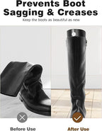 Mellbree Boot Shapers for Tall Boots, 12 Piece (6 Pairs) Boot Stand Up Inserts 14 Inches Boot Shaper Form Inserts for Men and