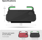 2-in-1 Car Steering Wheel Desk Tray & Car Seat Gap Filler Organizer - Silicone Look Table for Laptop, Eating Food, Writing -