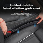 2Pcs Car Seat Gap Filler Organizer, Auto Side Seat Gap Storage Box for Your Cars, Trucks Universal Car Accessories Gap Filler Organizer to Fill the Gap Space Between the Console and Seats