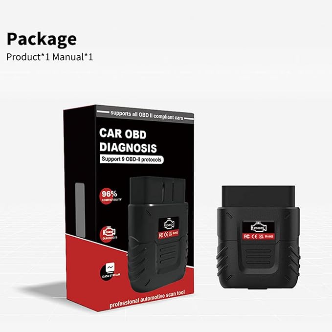 OBD2 Scanner Bluetooth SinoTrack Auto Diagnostic Scan Tool Car Fault Check Engine Light Wireless Car Code Reader for iOS &