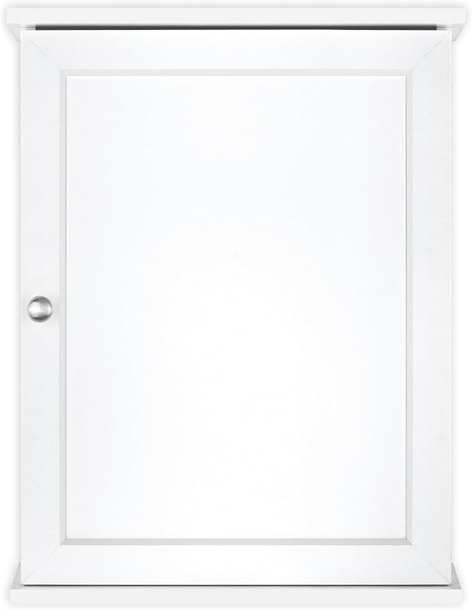 MCS 23x18 White Medicine Cabinet Organizer, Wall Mounted Bathroom Cabinet for Over-The-Toilet Storage, Bathroom Furniture & R