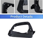 Fits For Tesla Model 3 Left Driver Side Wing Mirror Cover andMirror Frame Set Rearview Lower Holder Tray Cap Housing 2017-2020(Right side chrome)