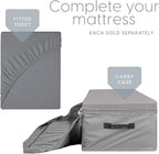 Milliard Trifold Mattress, Cot Size, 6 inch, Portable Foldable Mattress with Memory Foam & Washable Cover, Tri-Folding Floor 
