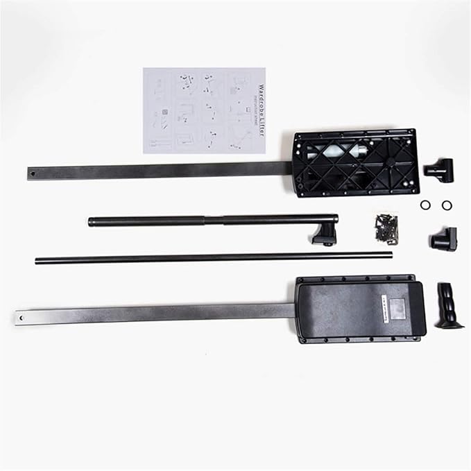 Extendable Pull Out Closet Rod - Pull-Down Wardrobe Clothes Rail, Extendable Wardrobe Rail Tube Rod, Hanging Rod for Closet S