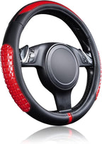 Flying Banner car Steering Wheel Cover Gel Massage Velvet Cool Warm Universal Size 15 inches SUV Truck Anti Slip Odorless Sum
