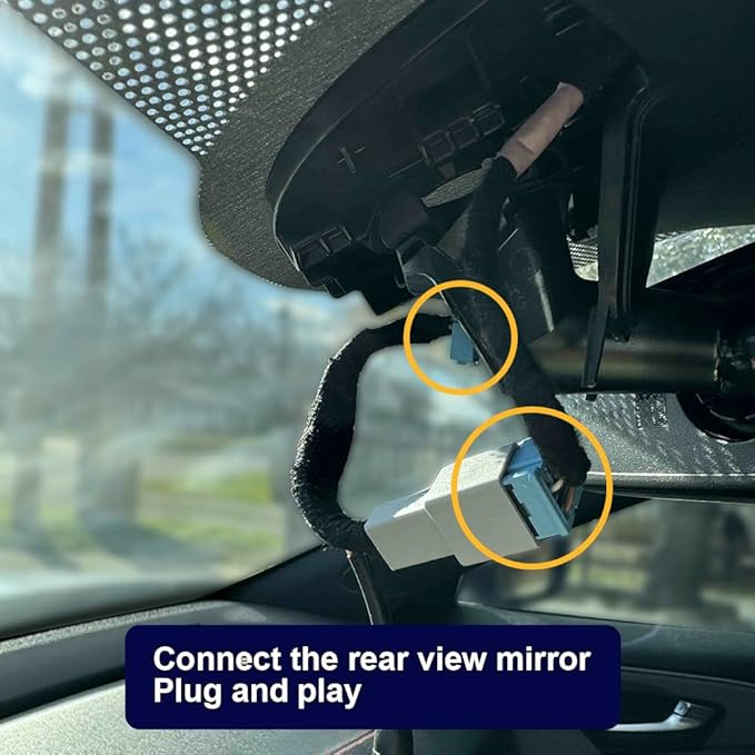 Fitcamx Front 4K+Rear 1080P Dash Cam Suitable for Acura MDX 2022 2023 2024, Gen4 (with Auto Dimming), OEM Look, Dual HD Video