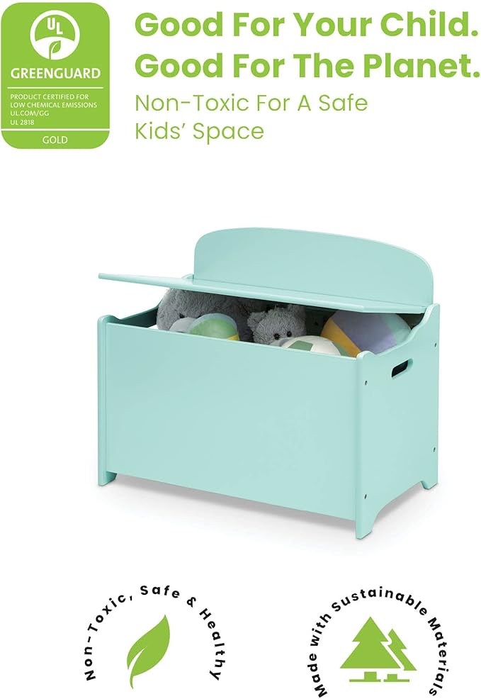 Delta Children MySize Deluxe Toy Box, Mint