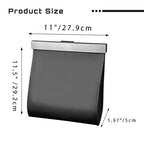 COZILO Leather Car Trash Can with Smart LED Light & Magnetic Closure,Leak-Proof, Odor-Lock Car Trash Bin for Any Cars, Sedans, SUVs, Trucks, Black