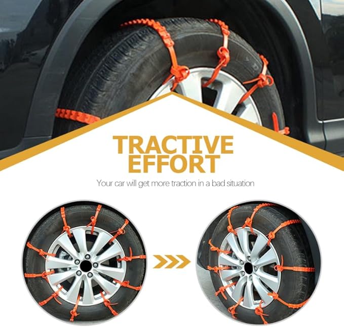 20 Pcs Car Snow Chains Zip Tie for Tire Cable Snow Tire Chains s for Cars Snow s Cable s for s Snow es Snow s for s Ties