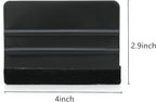 Umaki 4Piece Plastic Squeegee Set, 8IN/6IN/5IN/4IN, Window Tint Squeegee Vinyl Wrap Squeegee with Felt Edge, Wallpaper Tools Decal Applicator Vinyl Scraper, Perfect Smoothing/Cleaning Solutions