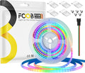 WS2812B IC RGB COB LED Strip 13.12FT 5V Individual Addressable Smart RGB 5mm Thin Dream Color 160LEDs/m 640IC Strips for Bedroom Car Decor | No Controller/Adapter