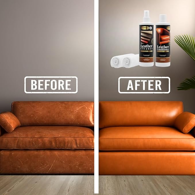 MASTERGUARD Leather Conditioner – Water-Based, Non-Toxic Formula for Furniture, Car Seats, Boots, Jackets & Purses – Conditio