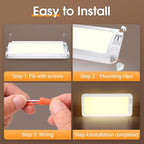 RV Lights Interior 1700LM，3 Color 12V Volt Led Light, Super Bright 120 LEDs Dome Light Fixture for RV Accessories/Camper/Car/Trailer/Boat (Frosted Finish/(Cold +Warm+Natural Light) 2PCS)