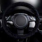Flying Banner car Steering Wheel Cover Soft Velvet Warm Universal Size 15 inches SUV Truck Anti Slip Odorless Summer Winter (