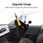 Car Trash Can for Tesla Model Y Juniper 2025, Silicone Car Door Side Trash Bin for Model 3 Highland Interior Accessories