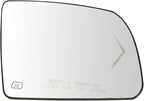 TRQ Passenger Side Mirror Glass Heated Compatible with 2008-2011 Toyota Sequoia 2007-2013 Tundra with Mirror Turn Signal