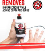 Adam's Polishes One Step Polish 12oz - Safe for Clear Coat, Single Stage, or Lacquer Paint - Increased Cut & Finishing, Body Shop Safe - Easy Application and Removal, Excellent Shine