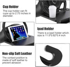 2 In 1 Steering Wheel Desk, Universal Steering Wheel Tray Table With Seat Gap Filler Organizer in Between Seat Organizer Car Food Tray For Laptop, Eating, Writing Work Road Trip