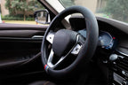 Car Steering Wheel Cover for BMW X3 X5 X7 3 5 Series 328i 528i 535i 530i 540i 320i 330i 325i X1 X2 X4 X6 1 2 4 6 7 8 Series e90 e60 f30 Accessories, 2026 Leather Black (Red Blue)