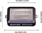 LCD Parking Sensor Kit - Displays Data on Original Screen, Easy Rear Installation, Compatible with All Camera Formats (AHD, C