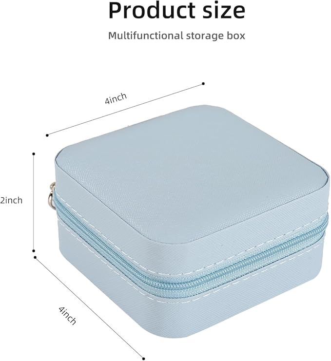 KElofoN Travel jewelry case Travel jewelry box Travel Jewelry Organizer Small Jewelry Organizer Box for Girls Women with Mirr