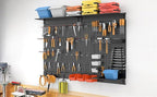 WALMANN 113 PCS Pegboard Wall Organizer Kit with Pegboard Hooks, Bins, Shelves, Pegboard Tools Storage System for Garage, Wor