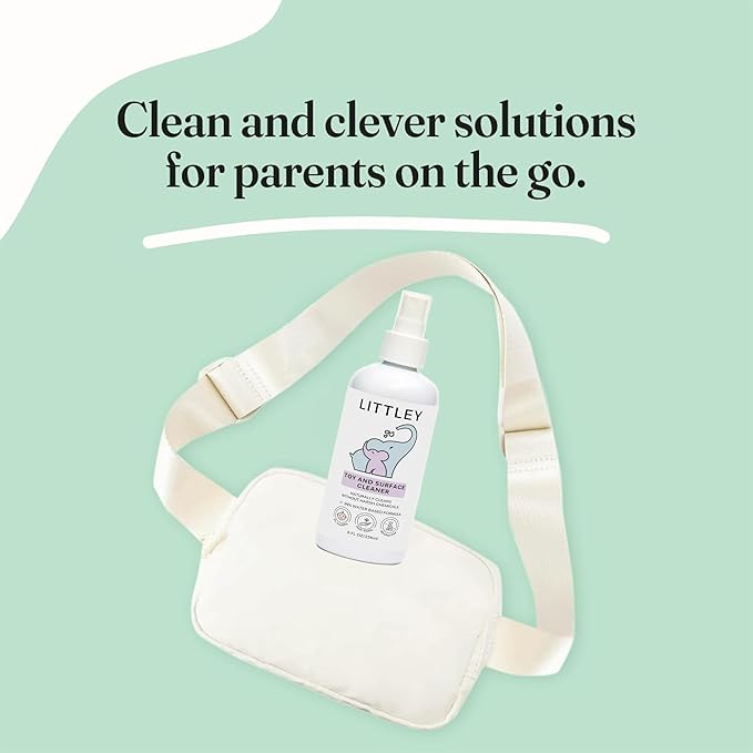 Littley Toy & Surface Cleaner | Alcohol-Free HOCl Spray for Baby Toys & High-Touch Surfaces | Fragrance-Free Formula | Gentle