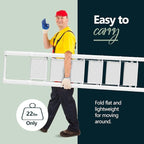 WOA WOA 6 Step Ladder, Lightweight Folding ladders with Wide Pedals, Slim Stepladder for Narrow Spaces, Tall Ladder for High 