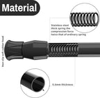 6 Pack Spring Tension Curtain Rod Adjustable Length for Kitchen, Bathroom, Cupboard, Wardrobe, Window, Bookshelf DIY Projects