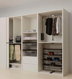 brand Wardrobe lift clothes rack,Pull Down Closet Rod for Hanging Clothes, Retractable Wardrobe Hanger for Cabinet, Aluminium