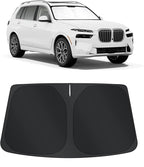 TINGLU Sun Shade for BMW X7 3.0L xDrive40i 2021-2025 2026 Accessories Windshield Sun Shade Window Shade UV Rays Protection Sun Visor Cover with Steering Wheel Sunshade Storage Bag